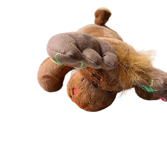 Build A Bear Hal The Moose Plush Stuffed Animal Brown Christmas Light Bulbs DO N - Picture 11 of 11